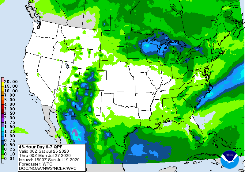 48-Hour Day 6-7 QPF